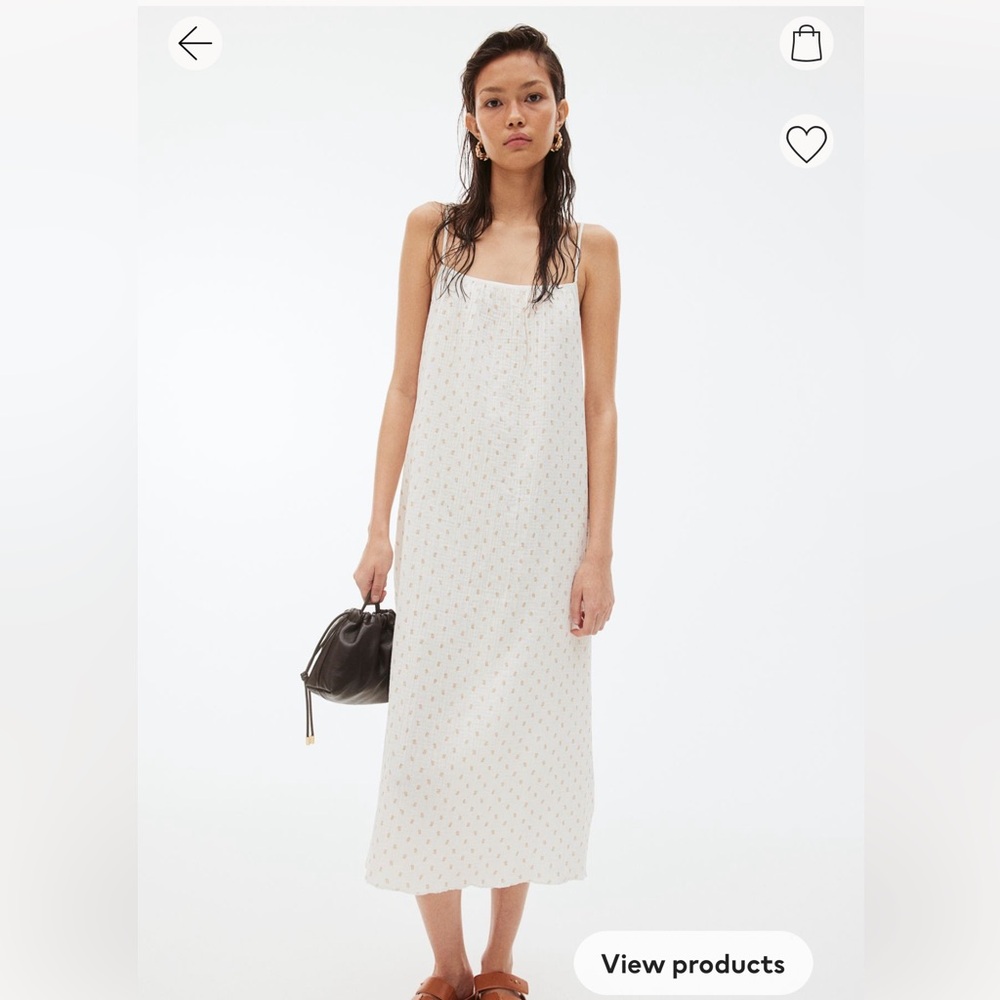 H&M Tie Detail back dress